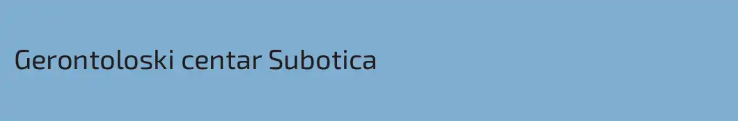 Gerontoloski centar Subotica